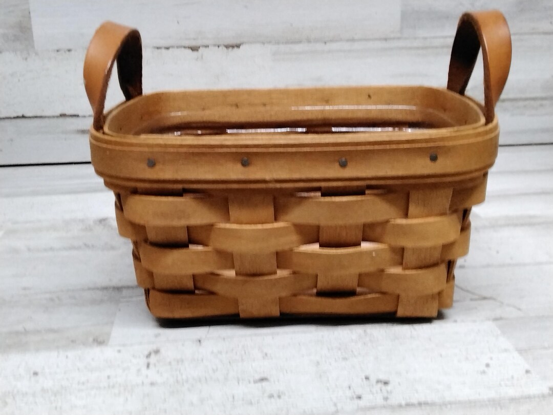 Vintage Longaberger Small Basket / 1999 Signed Longaberger Basket