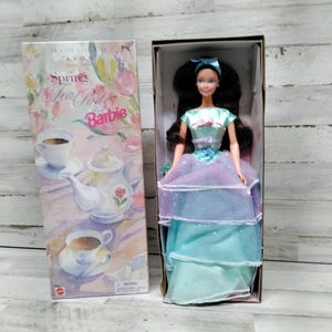 Vintage 1997 NOS Avon Tea Party Barbie Dolls  / Avon Barbie Dolls  / / NOS Vintage Barbie Dolls