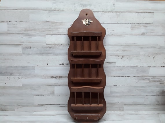 Vintage 3 Slot Mail Origanizer with Key Hooks  / New Trends  / Made in Taiwan  / Letter Holder / 70s Kitchen Decor