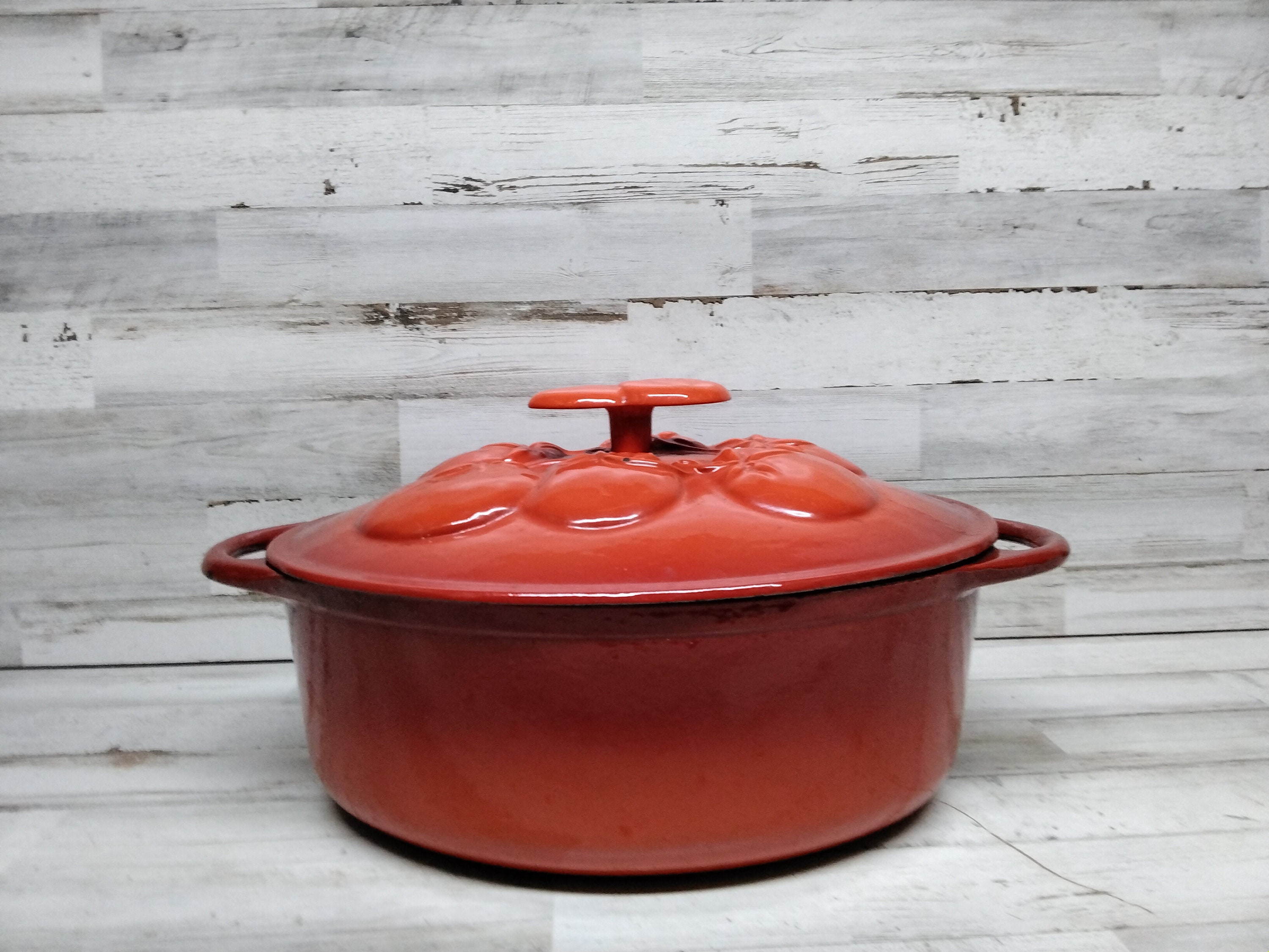 Pentola In Ghisa Smaltata 4 Qt – Casseruola Per Forno Olandese Con Coperchio, Colore Merlot