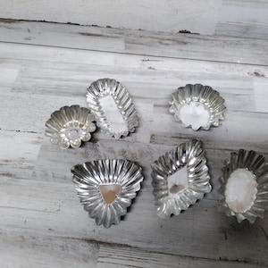 Vintage Swedish Tart Tin Sets  / Mini Baking Molds  /  For Desserts & Crafting
