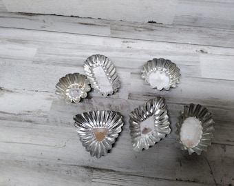 Vintage Swedish Tart Tin Sets  / Mini Baking Molds  /  For Desserts & Crafting