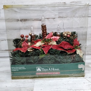 Christmas Lighted Centerpiece Decor/ NOS Christmas Lights / Vintage Christmas Decor