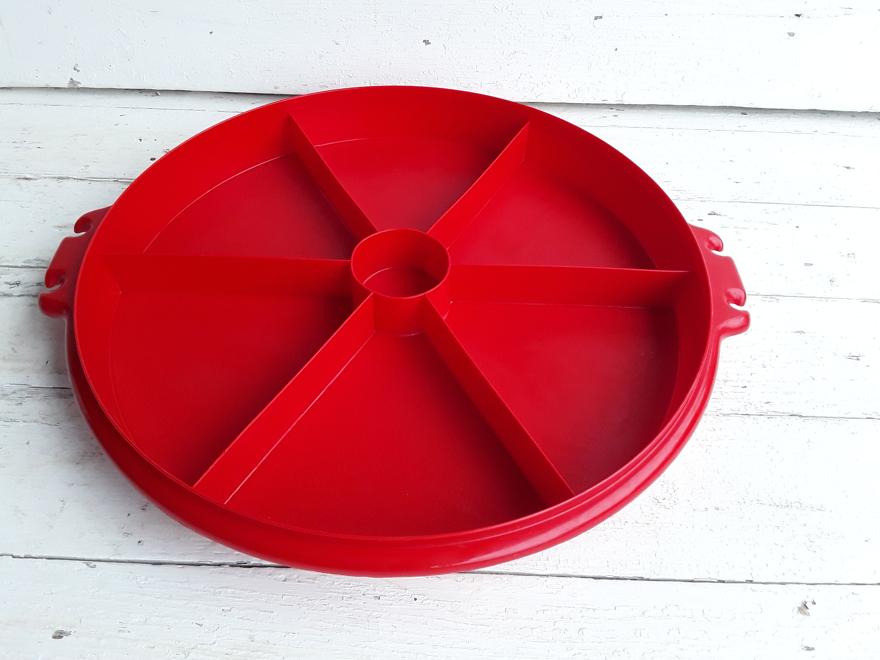 Tupperware Divided Tray Relish Carrier Vintage Party Susan Etsy