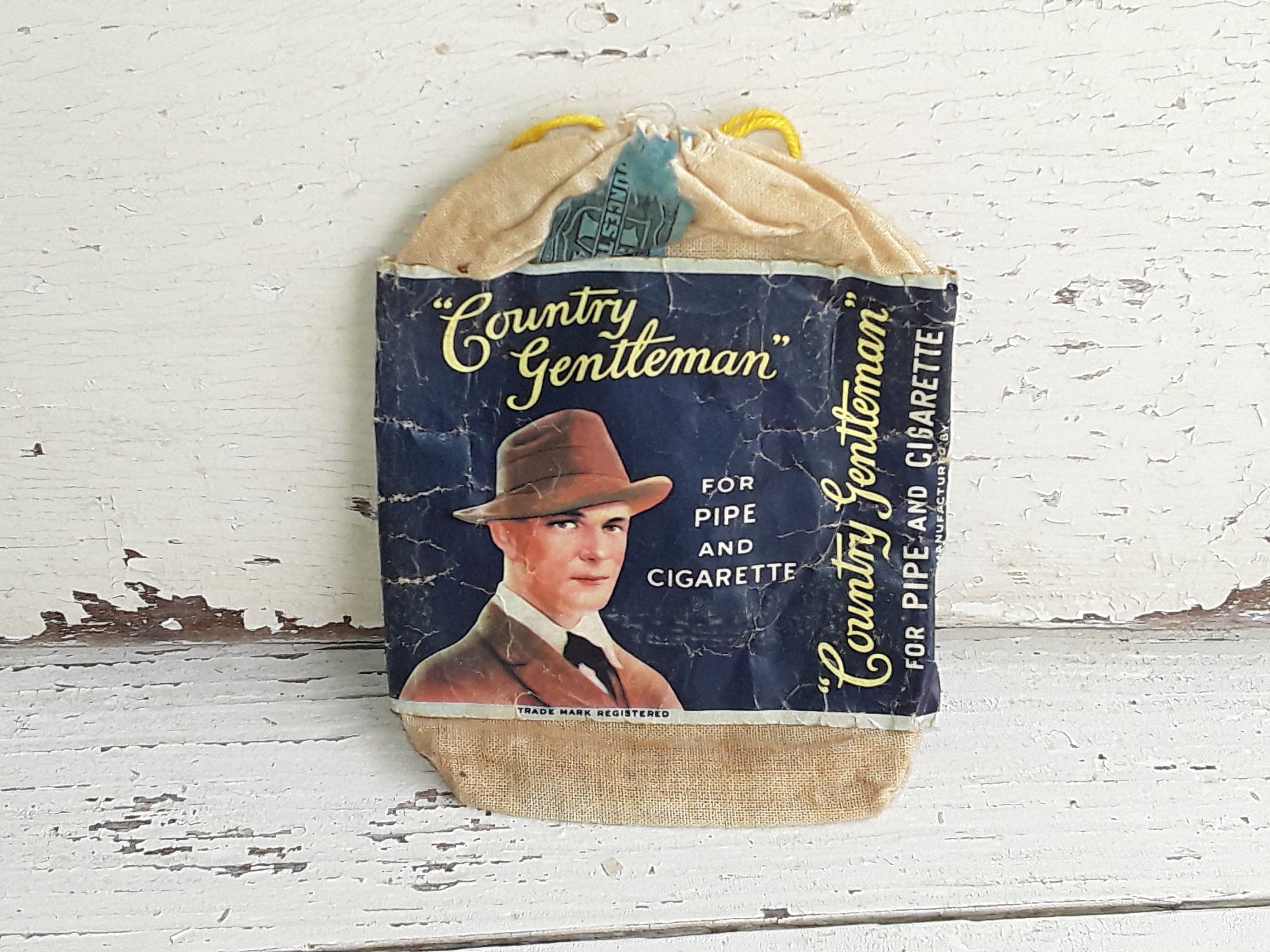 Vintage County Gentleman Tobacco Sack, Depressiom Era