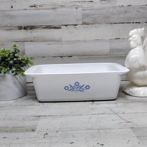 Corning Ware Cornflower Loaf Pan  / Cornflower Loaf Pans  / Vintage Corning Ware  / Corning Ware Cornflower 1958