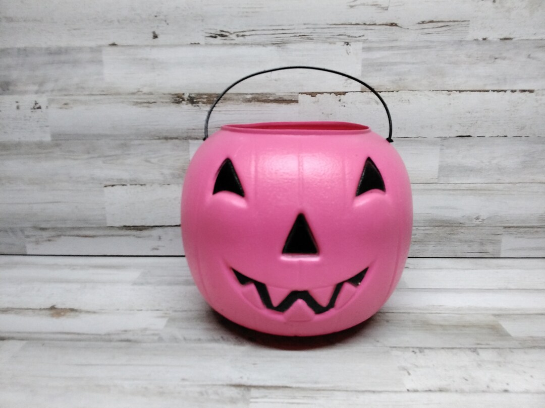 Vintage Halloween Candy Bucket, General Foam Plastic Norfolk, VA / Jack