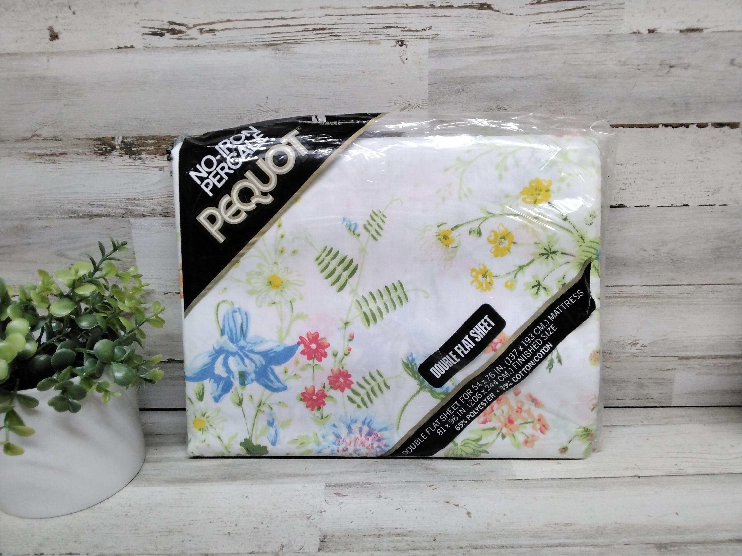ヴィンテージ Nos Pequot Spring Mill Madeira Gardens ダブルフラット