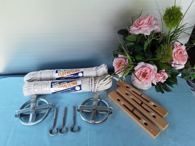 Clothesline Pulley Kit 4 3/4 Drying Line Drying Rack Etsy