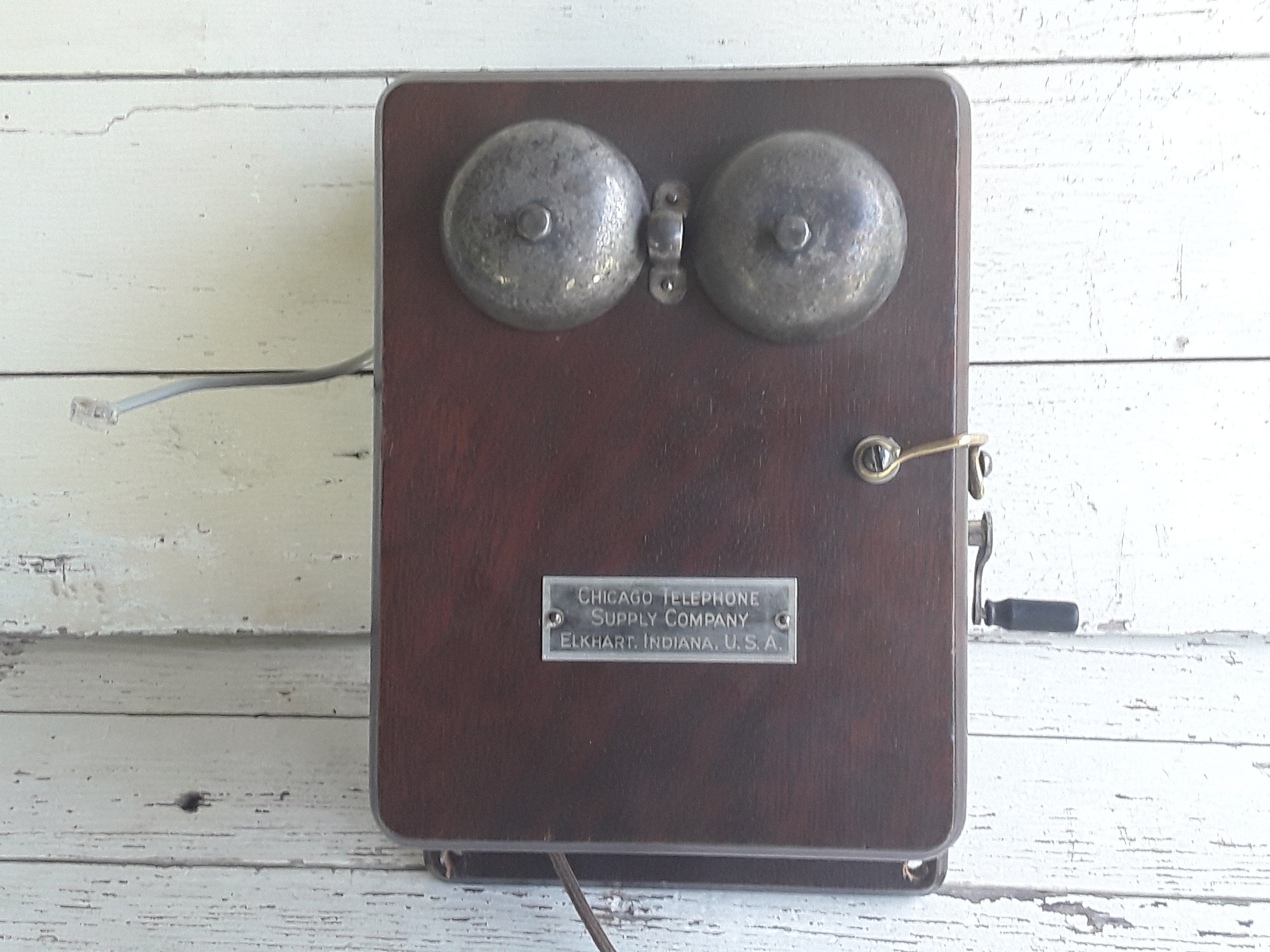 Chicago Telephone Ringer Box With Kellogg Candlestick Etsy