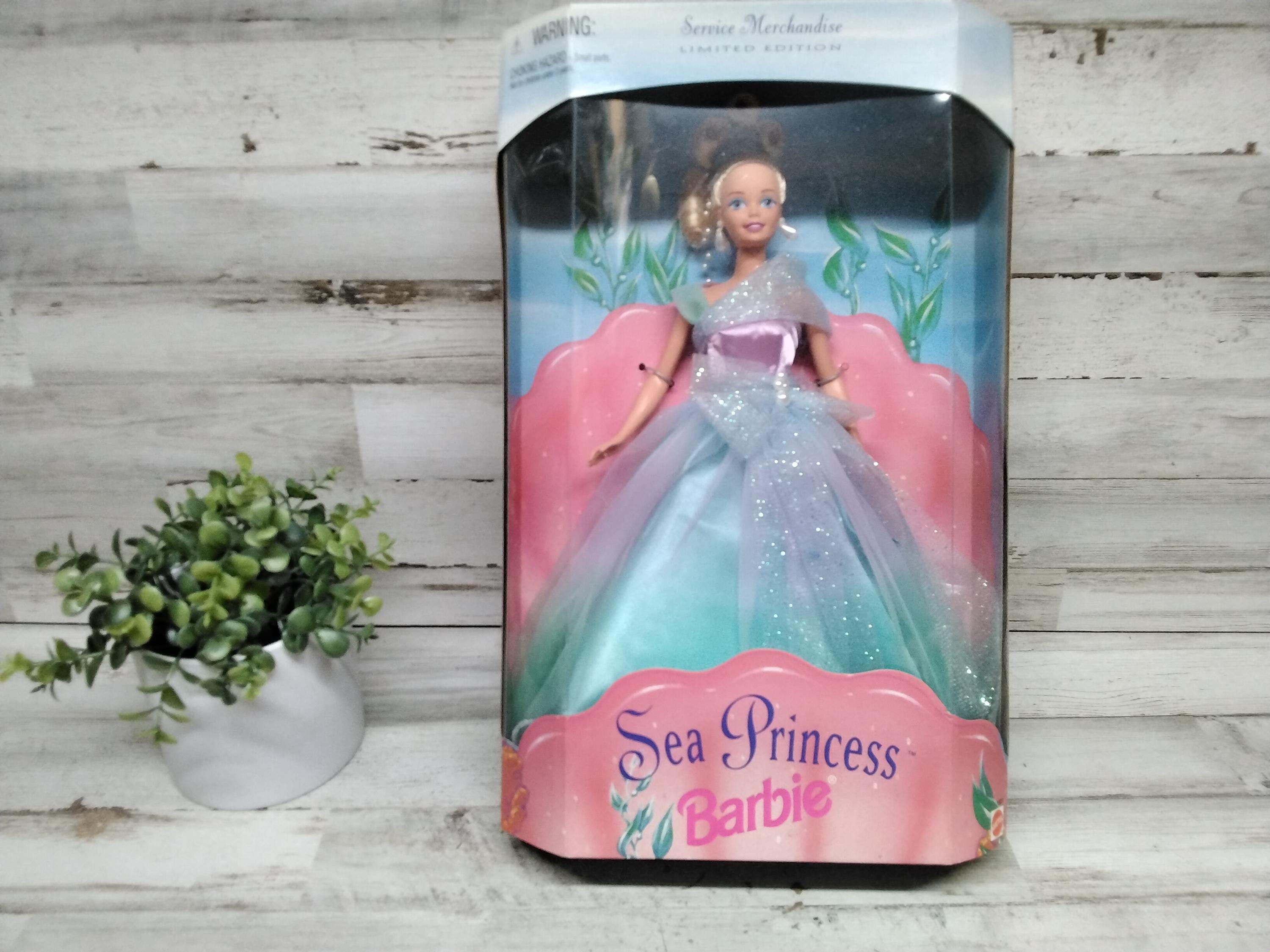 Vintage NOS 1996 Sea Princess Barbie Service Merchandise Limited