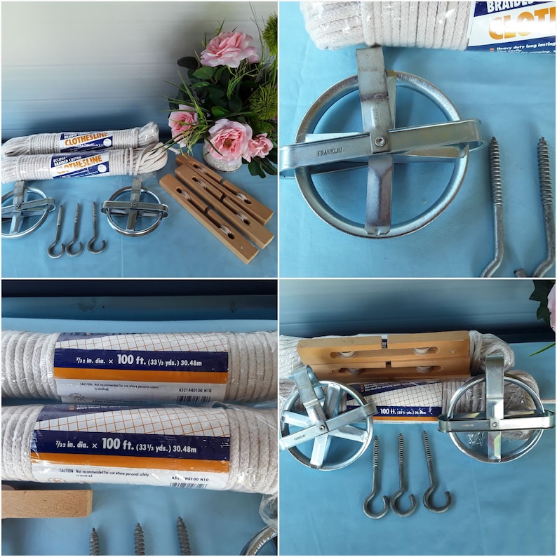 Clothesline Pulley Kit 4 3/4 Drying Line Drying Rack Etsy