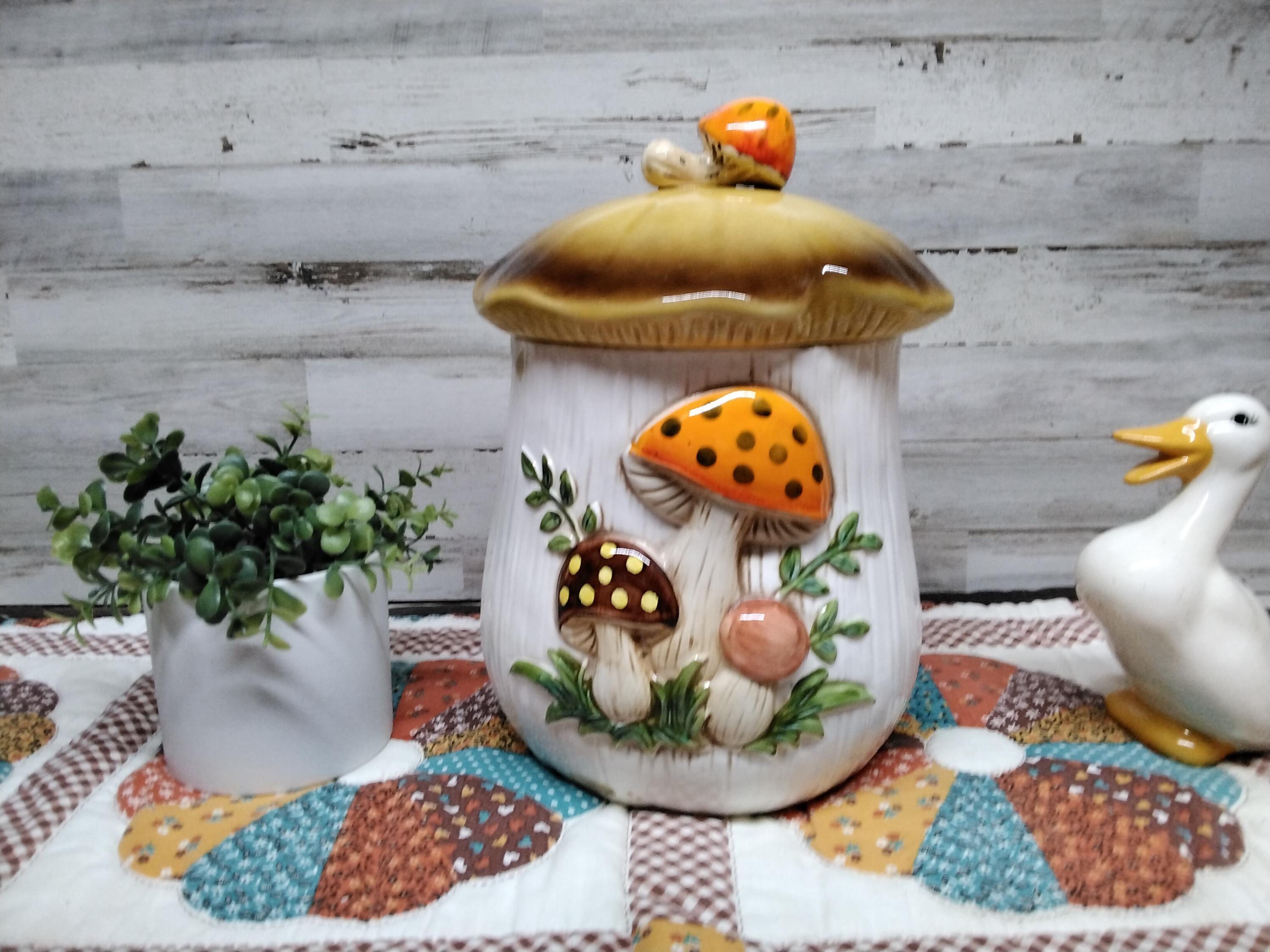 1978 Sears Vintage Mushroom Canister Set - Etsy