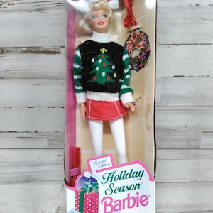 Vintage 1997 NOS Holiday Season Barbie Doll  / NOS Vintage Barbie Dolls  / Collectable Barbie Dolls