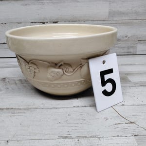 Vintage Small Ironstone  Mixing Bowl  / 1990s Stone Mixing Bowls  / Stone Mixing Bowl