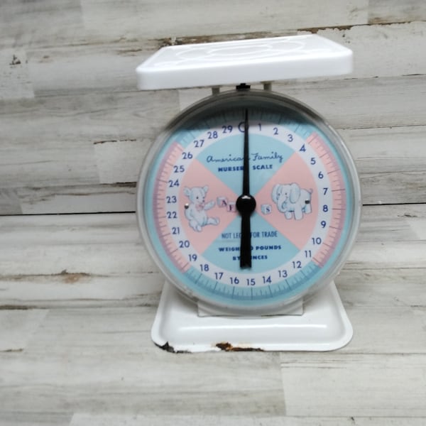 American Family Nursery Scale  / Vintage Nursery Room Decor  / Vintage Doctor Office Decor