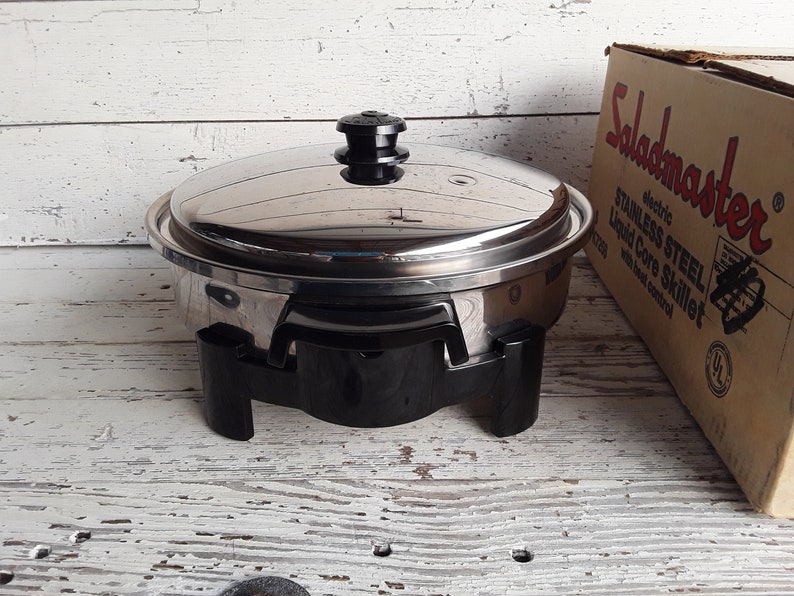 Vintage 12 Saladmaster Stainless Steel Automatic Skillet Etsy