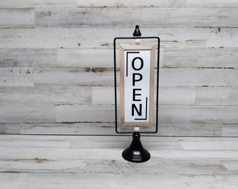 Pressed Aluminium Home Decore Restaurant Cafe Shop Open Closed Door Sign 