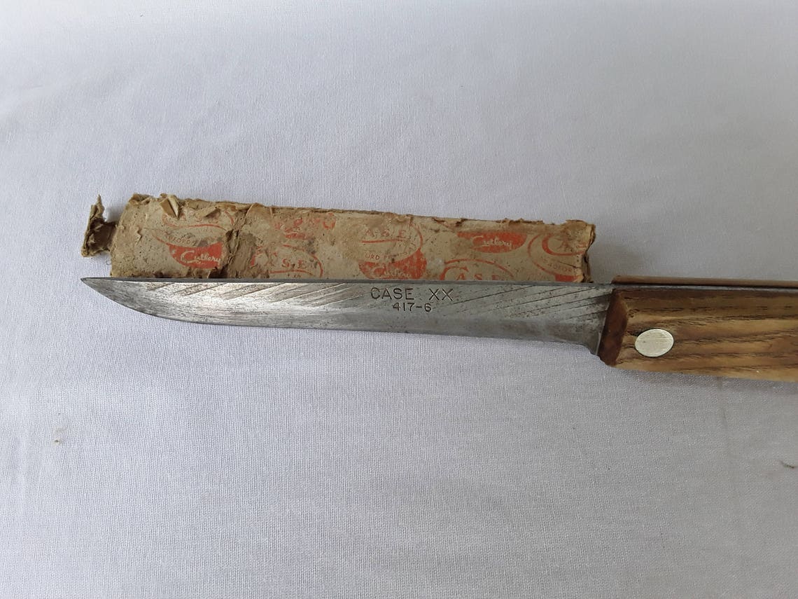 Vintage Case XX 4176 Carbon Steel Kitchen Knife/Antique Case Etsy