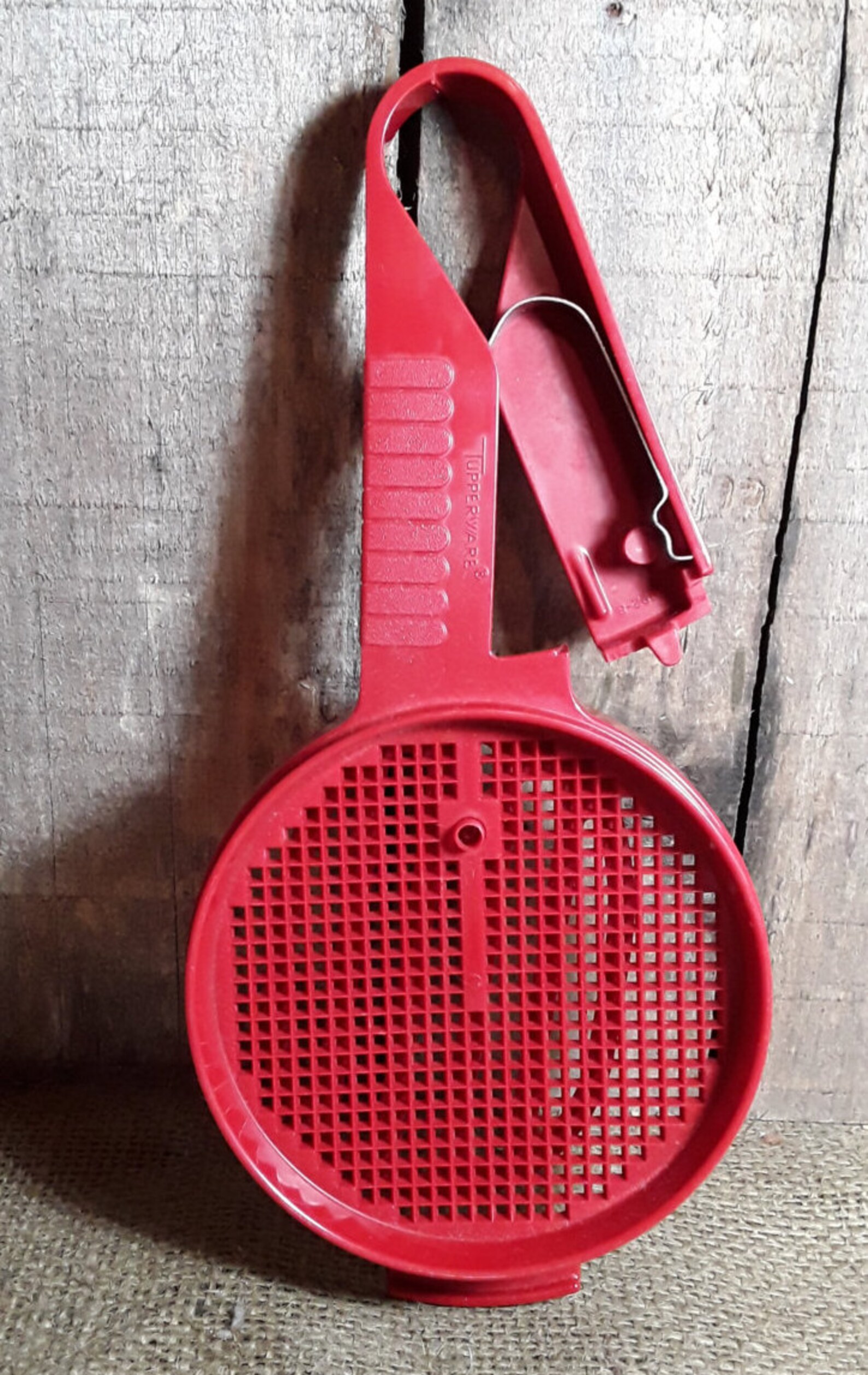 Vintage Orange Tupperware Flour Sifter Etsy