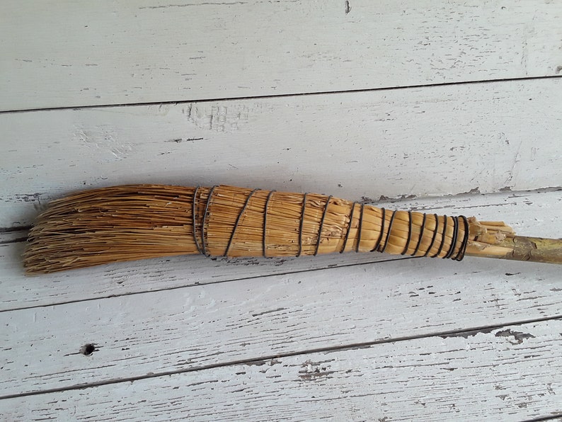 Vintage Handmade Straw Broom Folk Art Broom Fireplace Broom Etsy