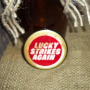 Lucky Strikes Again Cigarette Advertising Pin Back Button Vintage - Etsy