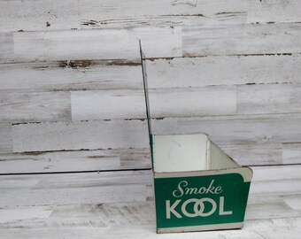 Kool Cigarette Menthol Magic Store Display Tin Match Holder W