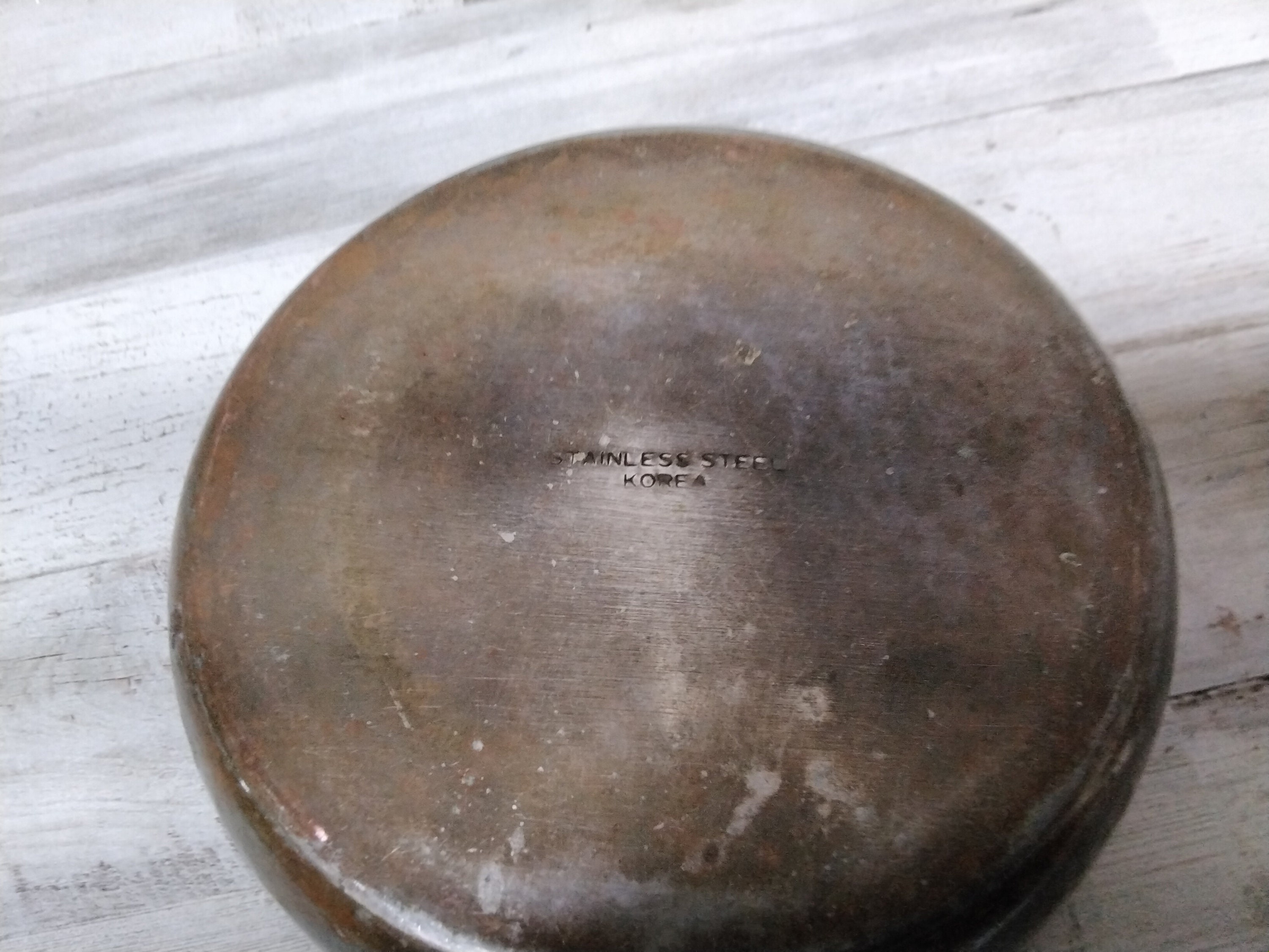 Vintage Small Stainless Steel Saucepan Made in Korea Korea