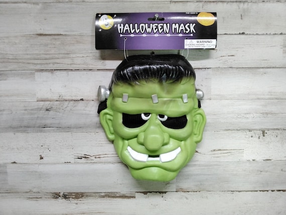 Vintage Halloween Frankenstein Mask / Vintage NOS Halloween Treat Costumes / Vintage Halloween Decor
