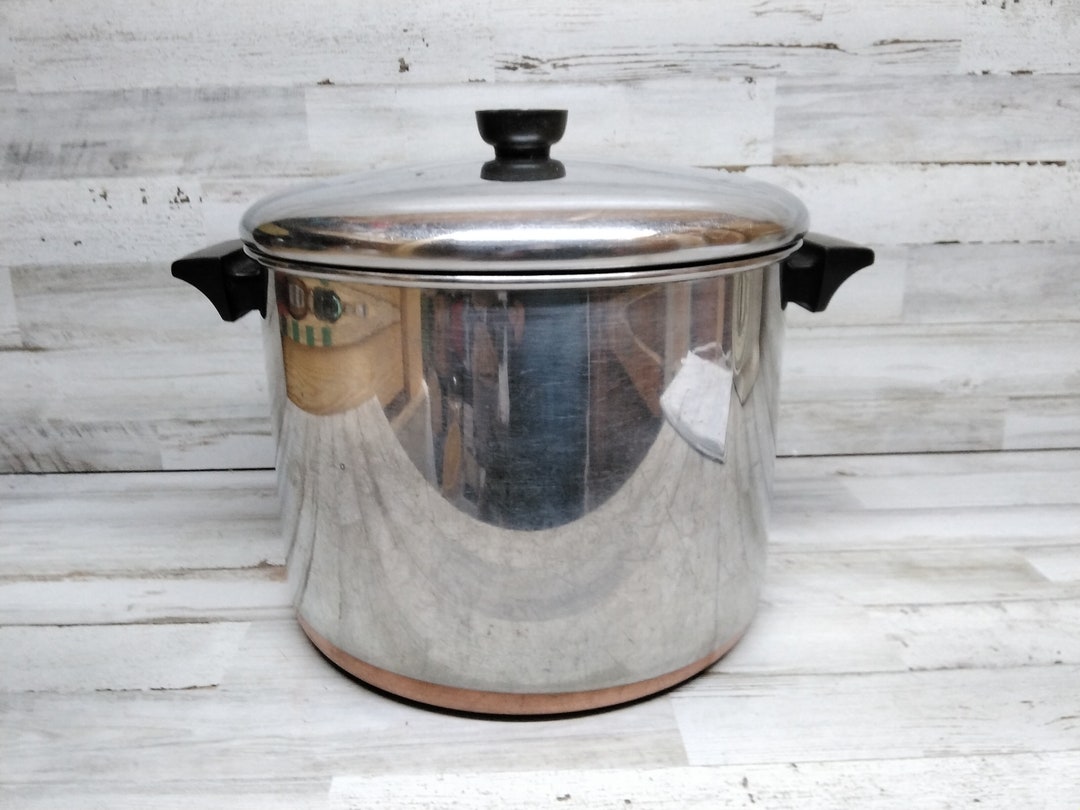 Reveral Ware Stock Pot / 10 Quart Stock / Rome New York USA / Reveral