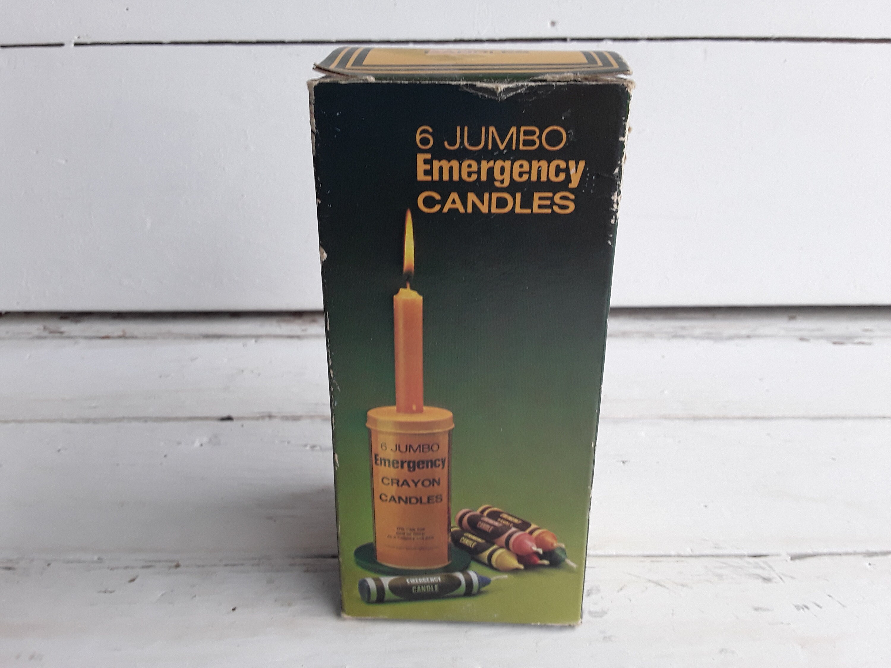 Jumbo Emergency Crayon Candle Tin With Original Box 1970s Etsy