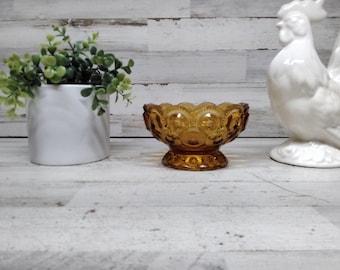 Vintage LE Smith Blue Moon & Stars Glass Canister Containers