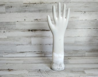 Vintage Porcelain Glove Molds, General Porcelain, Vintage Porcelain Hands, 1996 Factory Molds, Industrial Mold, Jewelry Display, Photo Prop