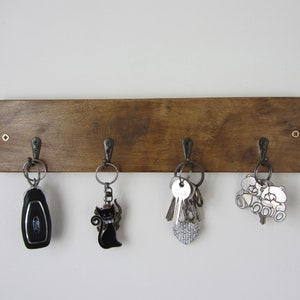 Rustic pallet wood key holder / key rack / kitchen organizer 7 colour options