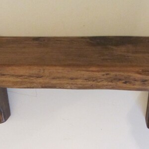 Chunky rustic reclaimed plank wood shelf , farmhouse style kitchen / bathroom shelf shabby chic shelf image 3