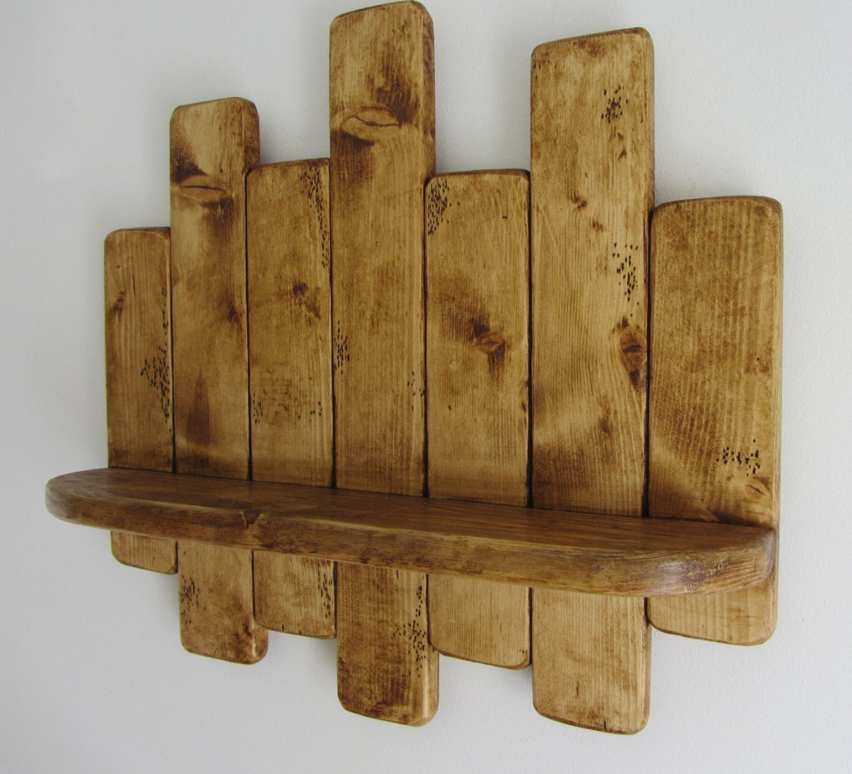 50 Cm Rustic Reclaimed Pallet Wood Floating Shelf , Kitchen Shelf ...