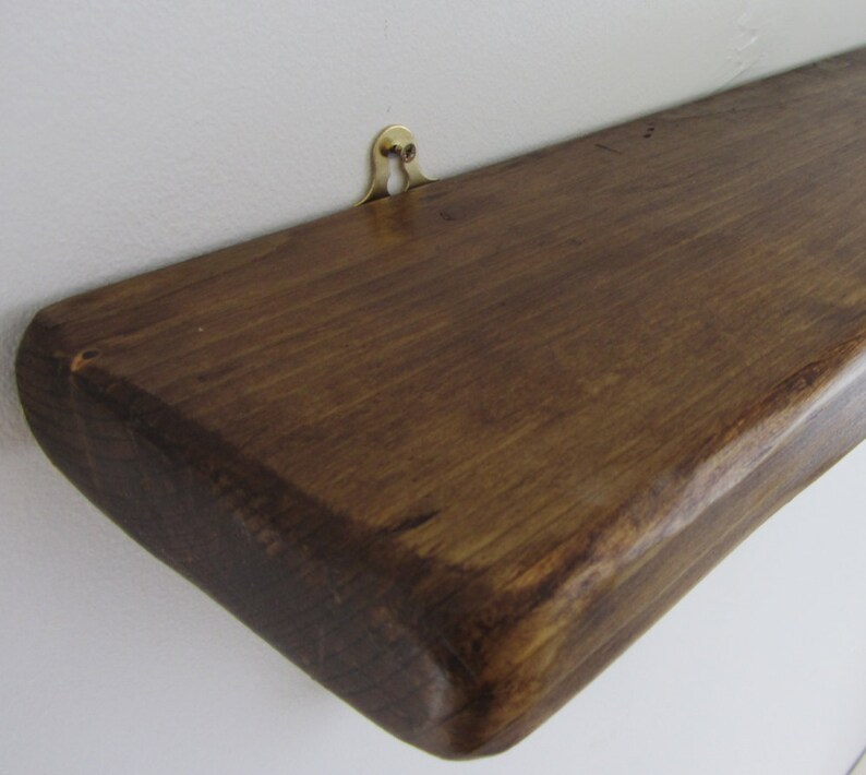 Chunky reclaimed plank wood shelf / rustic shelving / Etsy