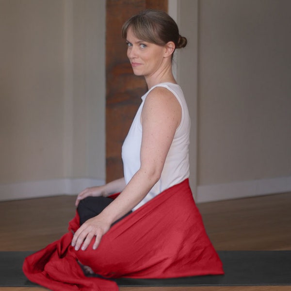 Sangle de yoga et ceinture de méditation pour s'asseoir confortablement | Appui-jambes croisés | Entraîneur de posture | Accessoire de yoga polyvalent | Cadeau pour les méditants