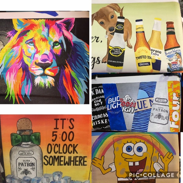 Hand Painted Cooler (SHIPS FAST!)