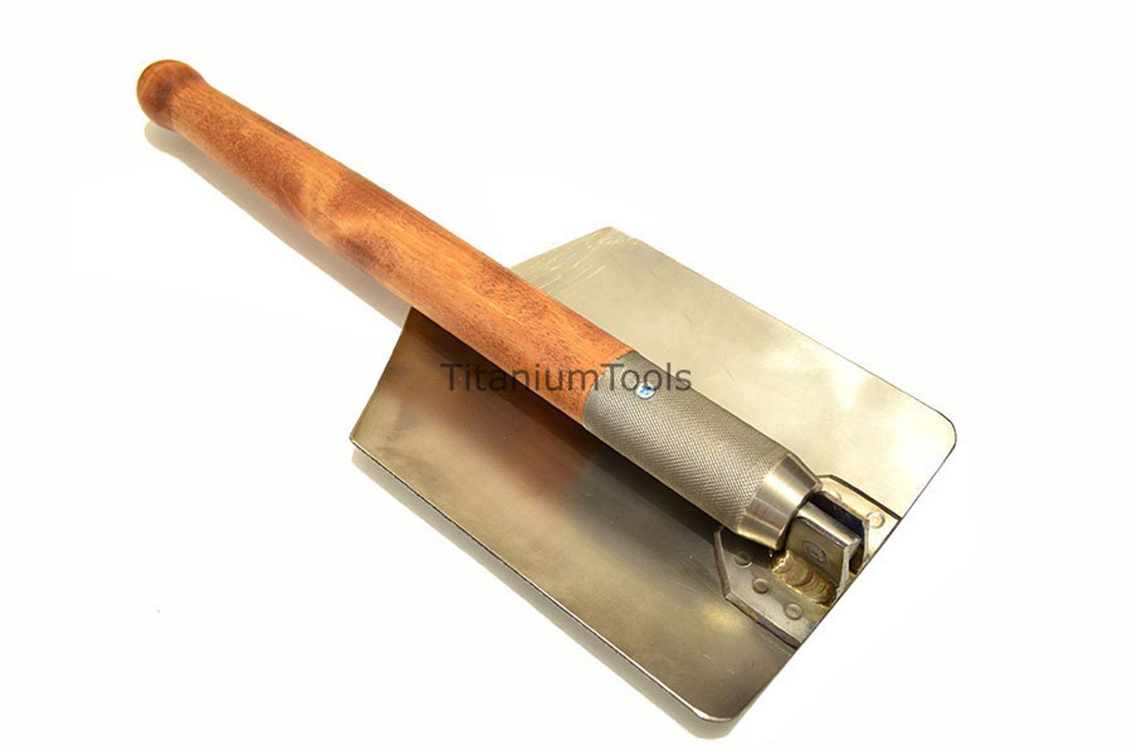 Titanium folding universal shovel. Handmade Very sharp Case Etsy