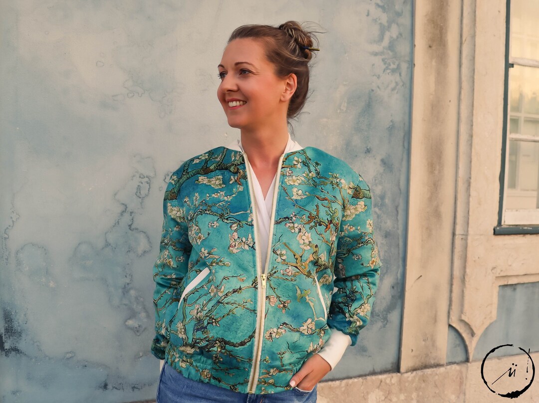 Branded Printed Velvet Jacket - Designer Bomber- Cow Hide Crafts