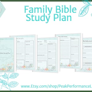 Digital Complete Family Bible Study Plan Christian Planner - Etsy