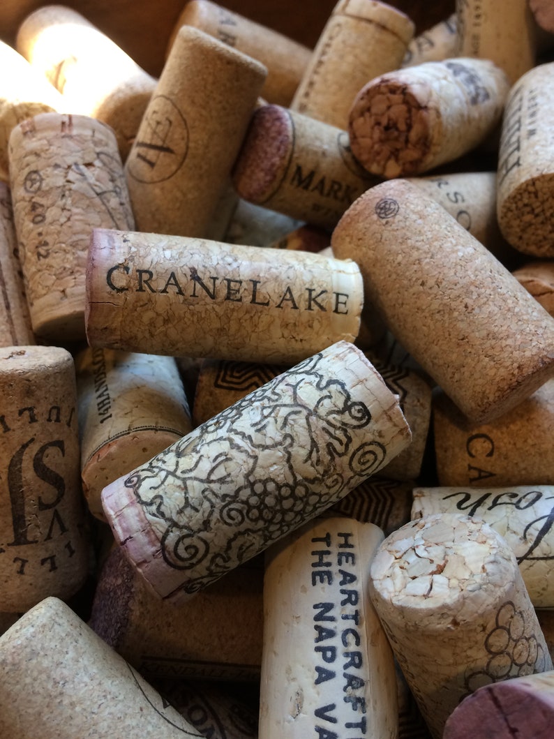 250 Natural Corks Used Craft Supply Corks Variety of Real Cork Etsy