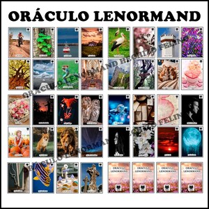 Oraculo Lenormand de Tarot Hechizo Felino digital descargable imprimible