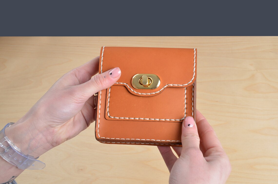 Leather Women's Wallet for Money and Coins Personalized Etsy