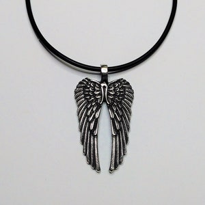 Guardian Angel Wings Amulet Talisman Magic Pendant Neckless Protection for Travelers Lucky Charm Sterling Silver UK hallmarked