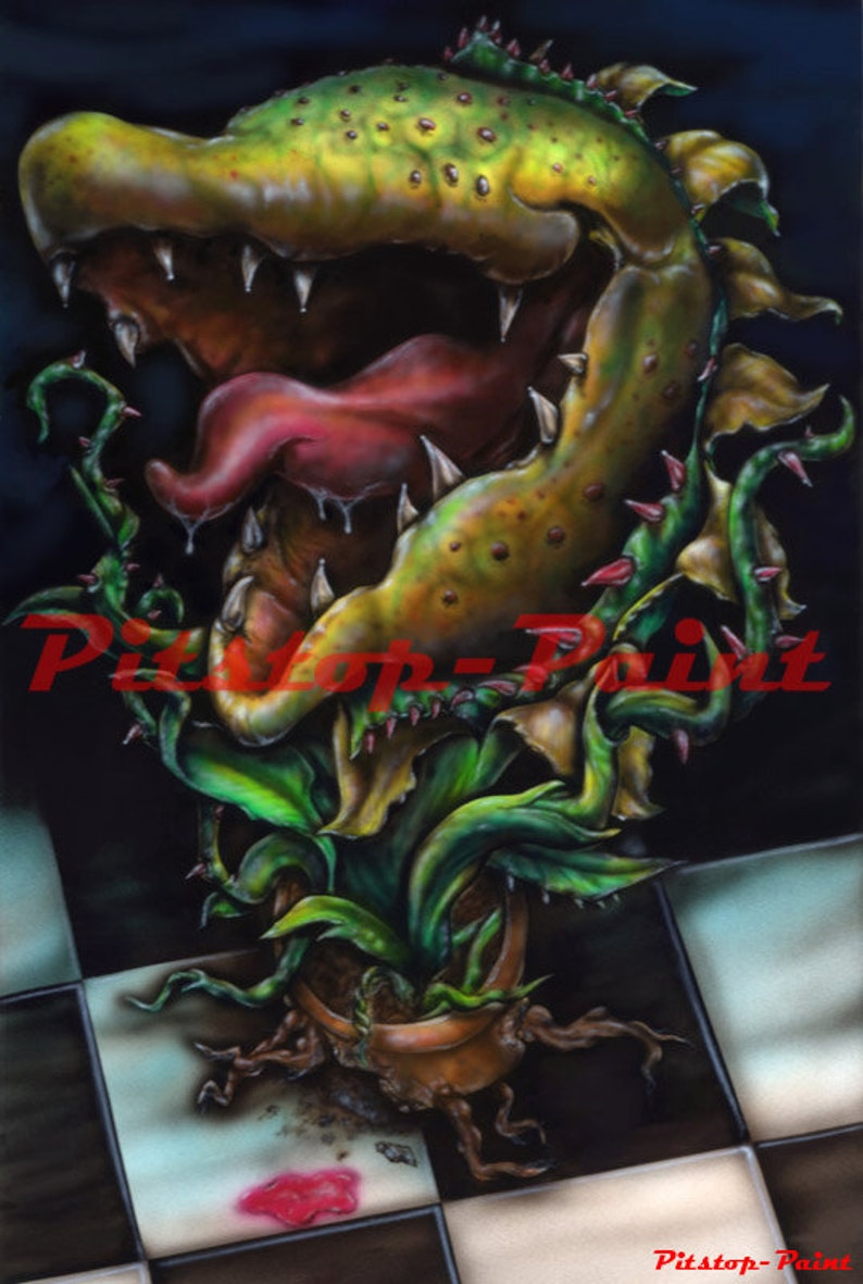 Little shop of horrors Audrey 2 A1 canvas print from Etsy