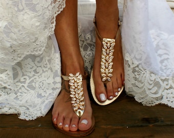 embellished sandals wedding