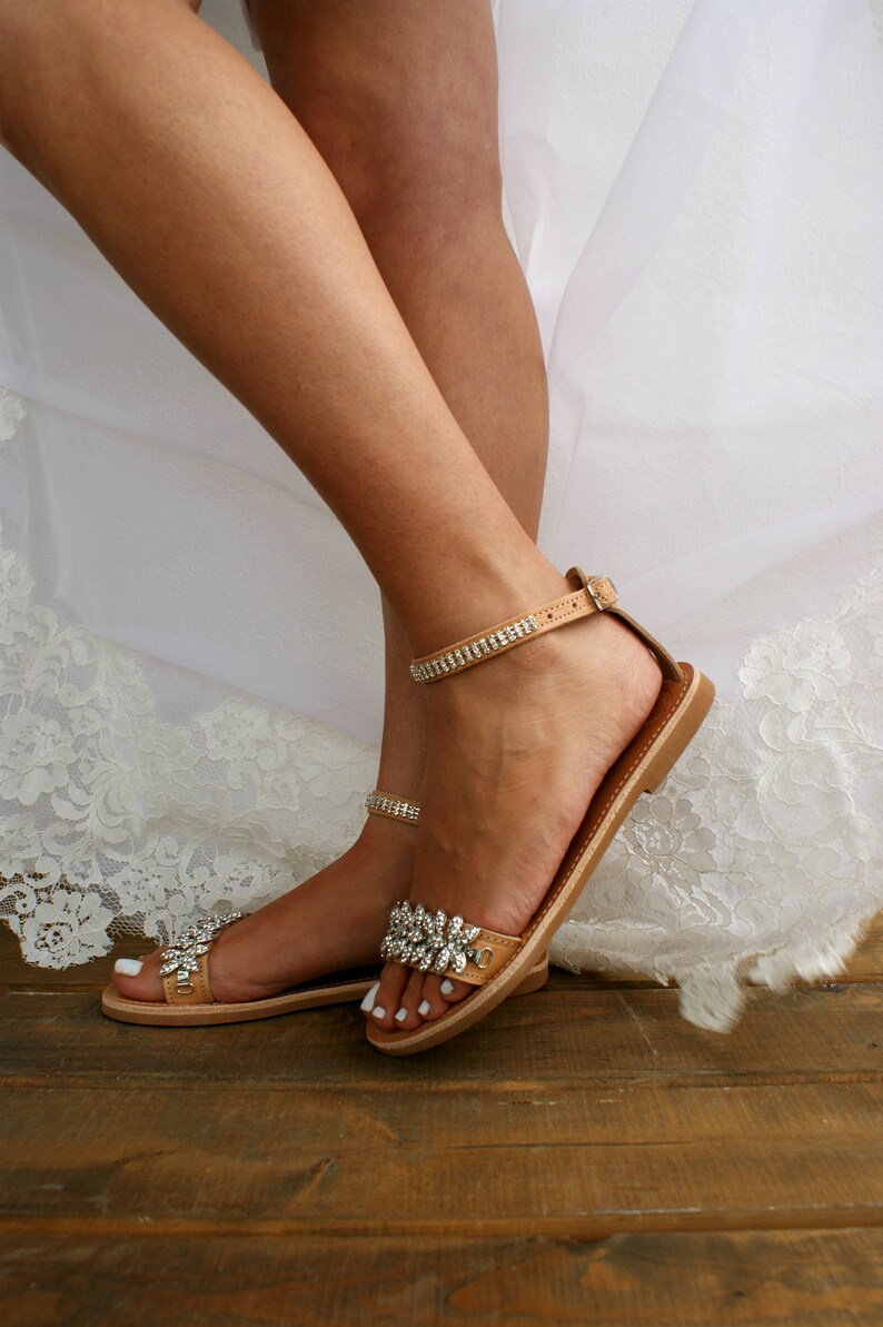 silver sandals for beach wedding