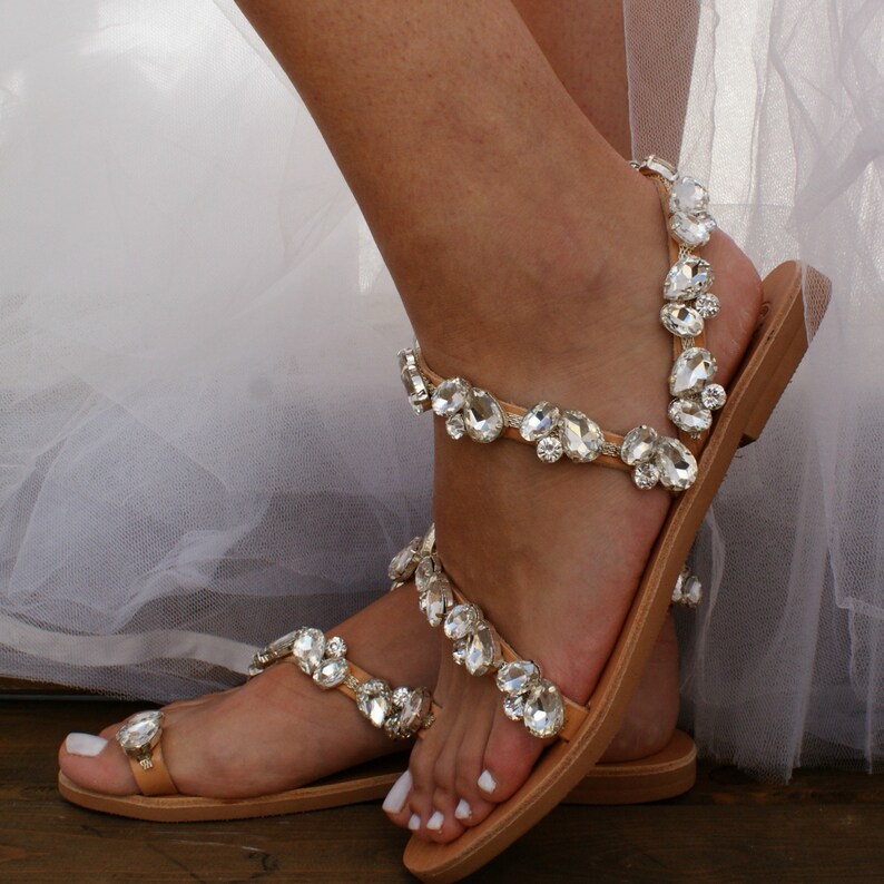 womens flat wedding sandals